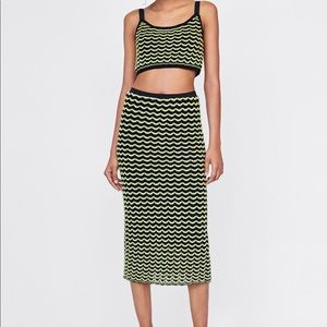 Skirt and top two piece set